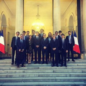 Rencontre au Palais de l'Élysée avec le Conseiller diplomatique adjoint d'Emmanuel Macron, Aurélien Lechevallier - Septembre 2017